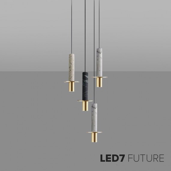 Loft Industry Modern - Stone Stick Brass